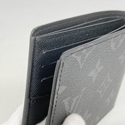 Louis Vuitton Billfold Monogram Eclipse Portefeuille Calf Black Wallet — view 5