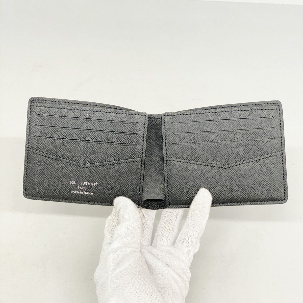 Louis Vuitton Billfold Monogram Eclipse Portefeuille Calf Black Wallet — view 3