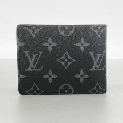 Louis Vuitton Billfold Monogram Eclipse Portefeuille Calf Black Wallet — view 7