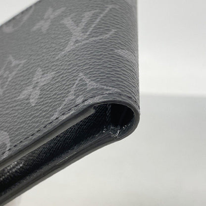 Louis Vuitton Billfold Monogram Eclipse Portefeuille Calf Black Wallet — view 6