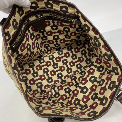 Gucci Tote GG Canvas Sherry Line Brown Champagne Gold — view 4