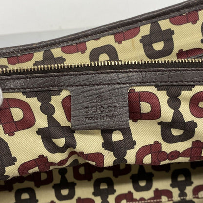 Gucci Tote GG Canvas Sherry Line Brown Champagne Gold — view 5
