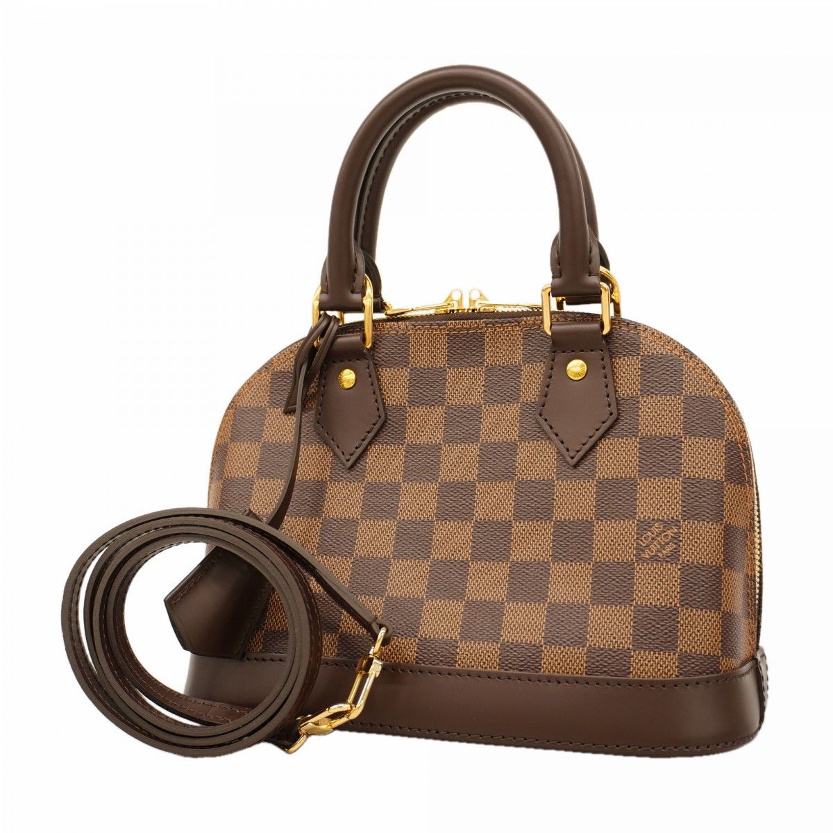 Louis Vuitton Handbag Damier Alma BB Ebene 2-Way