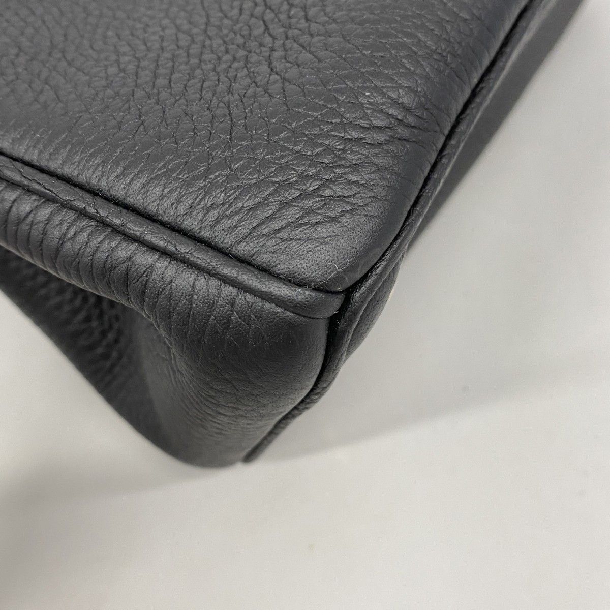 Dior Handbag Diorissimo Leather Black Champagne Gold — view 6