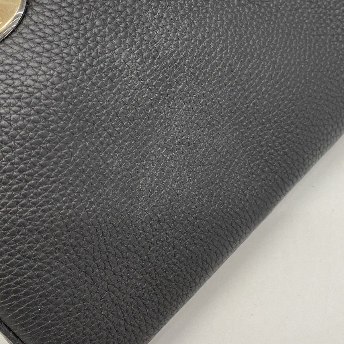 Dior Handbag Diorissimo Leather Black Champagne Gold — view 7