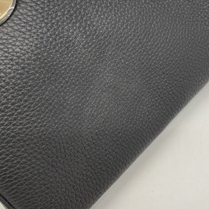 Dior Handbag Diorissimo Leather Black Champagne Gold — view 7