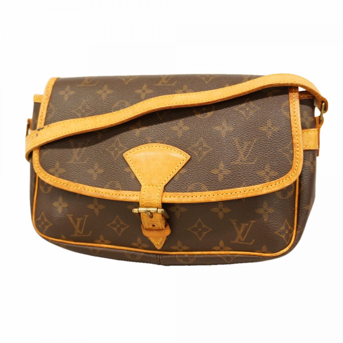 Louis Vuitton Shoulder Bag Monogram Sologne Brown