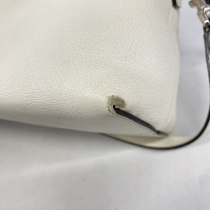 Fendi Handbag by the Way Leather Ivory Silver 2-Way — view 8