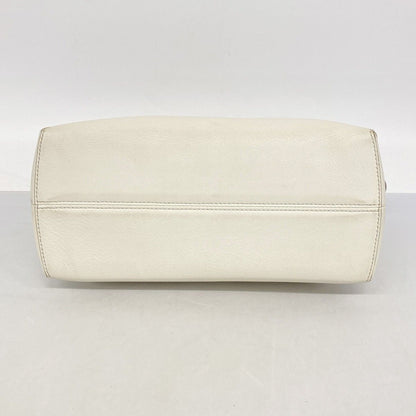 Fendi Handbag by the Way Leather Ivory Silver 2-Way — view 3