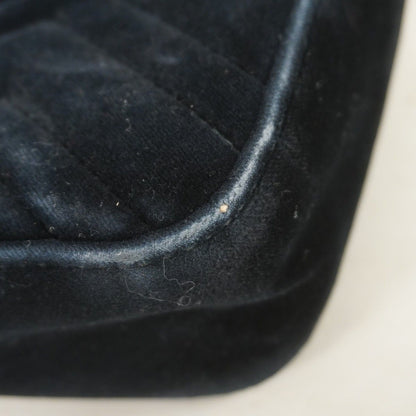 Gucci Shoulder Bag GG Marmont Suede Black Gold — view 7