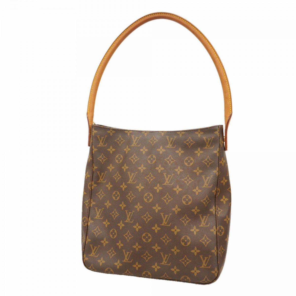 Louis Vuitton Shoulder Bag Monogram Looping GM Brown