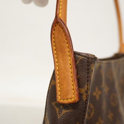 Louis Vuitton Shoulder Bag Monogram Looping GM Brown — view 9