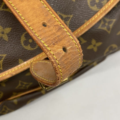 Louis Vuitton Shoulder Bag Monogram Saumur 35 Brown — view 6