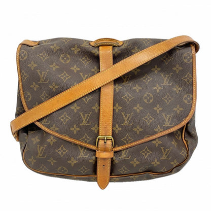 Louis Vuitton Shoulder Bag Monogram Saumur 35 Brown