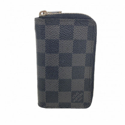 Louis Vuitton Coin Case Damier Graphite Zippy Purse Black Gray