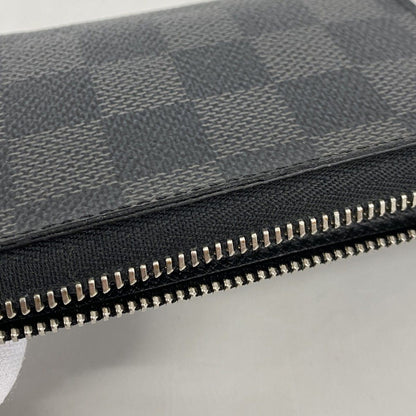 Louis Vuitton Coin Case Damier Graphite Zippy Purse Black Gray — view 7
