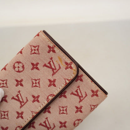 Louis Vuitton Trifold Wallet Monogram Mini Porte Tresor International Cerise — view 7