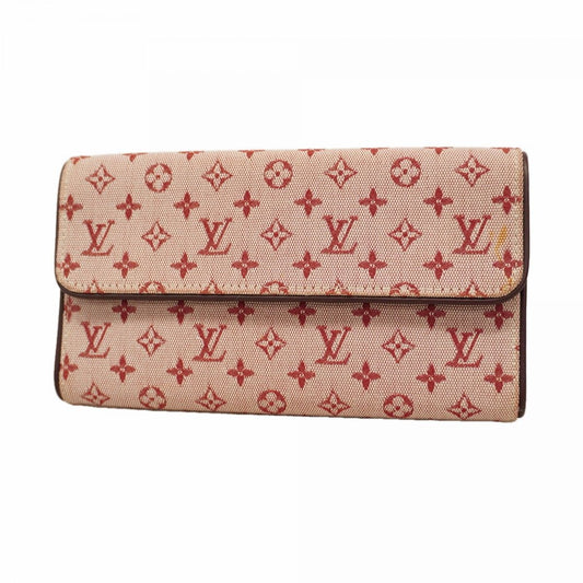 Louis Vuitton Trifold Wallet Monogram Mini Porte Tresor International Cerise