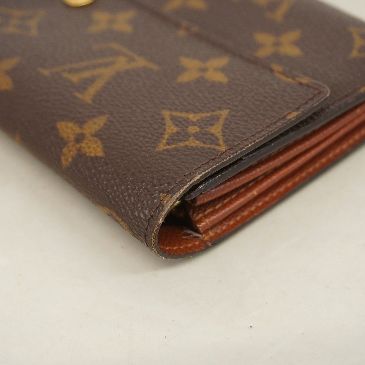 Louis Vuitton Wallet Monogram Pochette Porte-Monnaie Cles Brown — view 5