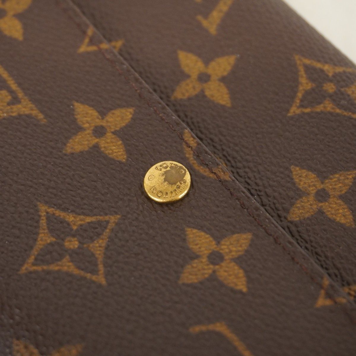 Louis Vuitton Wallet Monogram Pochette Porte-Monnaie Cles Brown — view 7