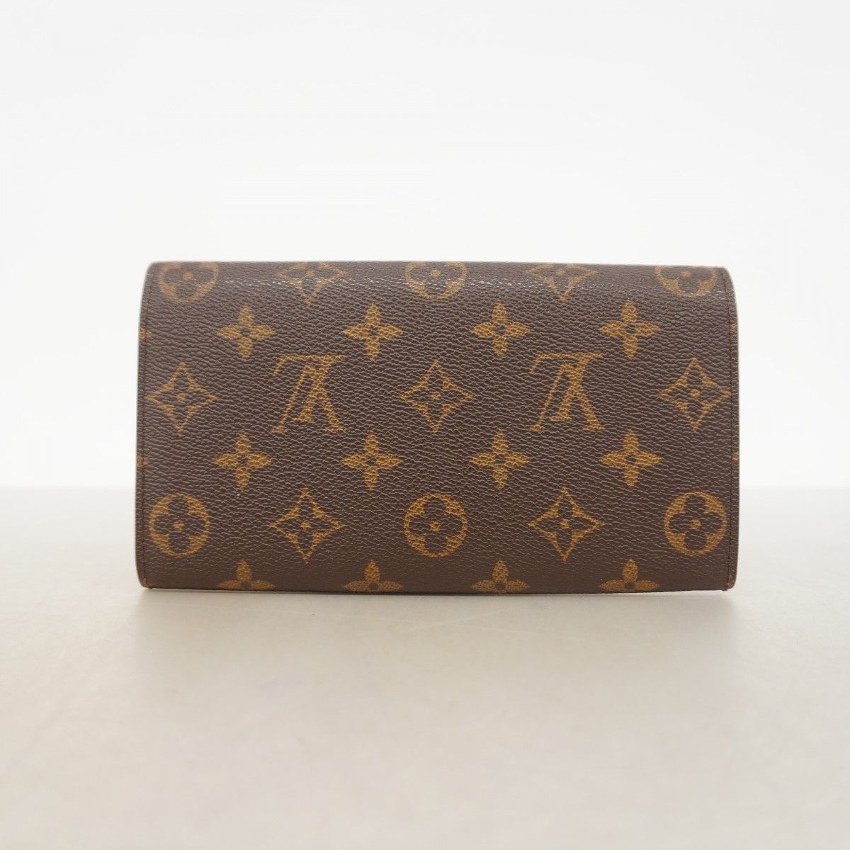Louis Vuitton Wallet Monogram Pochette Porte-Monnaie Cles Brown — view 9