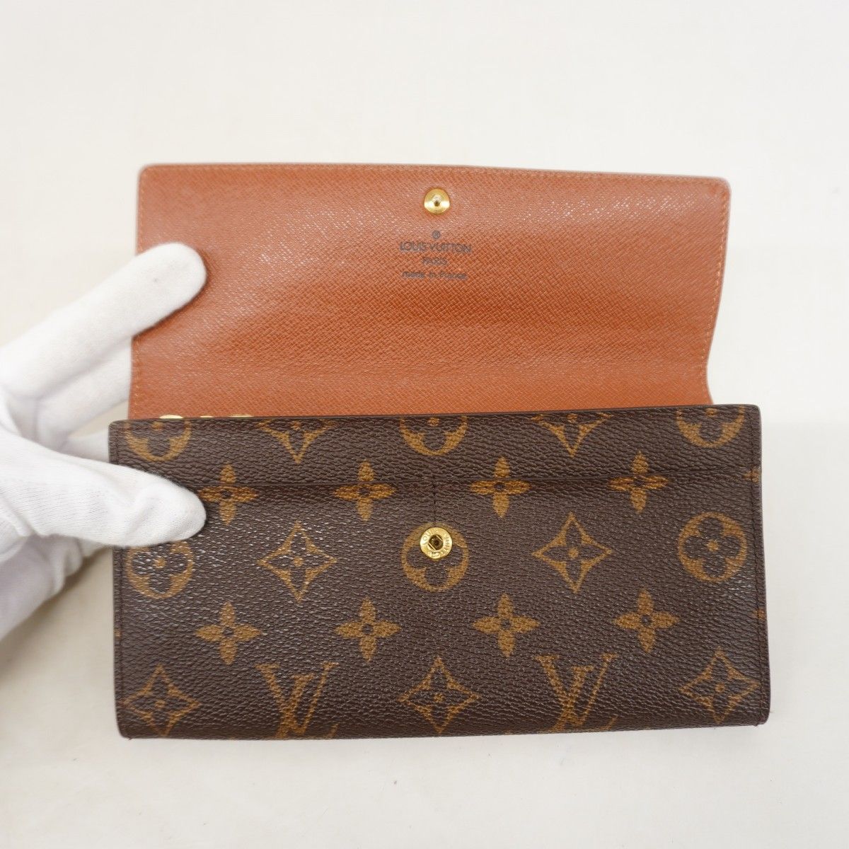 Louis Vuitton Wallet Monogram Pochette Porte-Monnaie Cles Brown — view 8