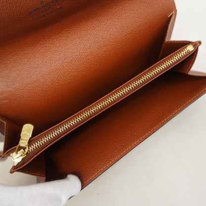 Louis Vuitton Wallet Monogram Pochette Porte-Monnaie Cles Brown — view 3