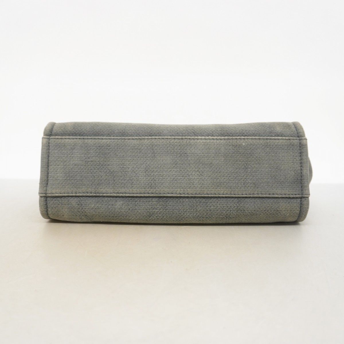 Chanel Chain Tote Deauville Canvas Black Gray Silver — view 3