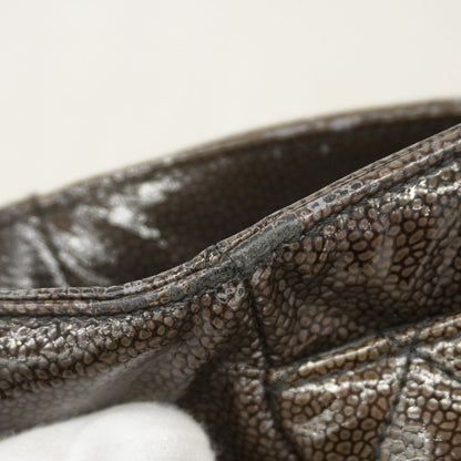 Chanel Chain Tote 2.55 Patent Leather Black Brown Silver — view 7