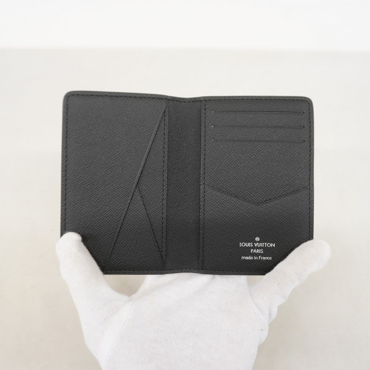 Louis Vuitton Card Case Monogram Eclipse Organizer de Poche Black — view 3
