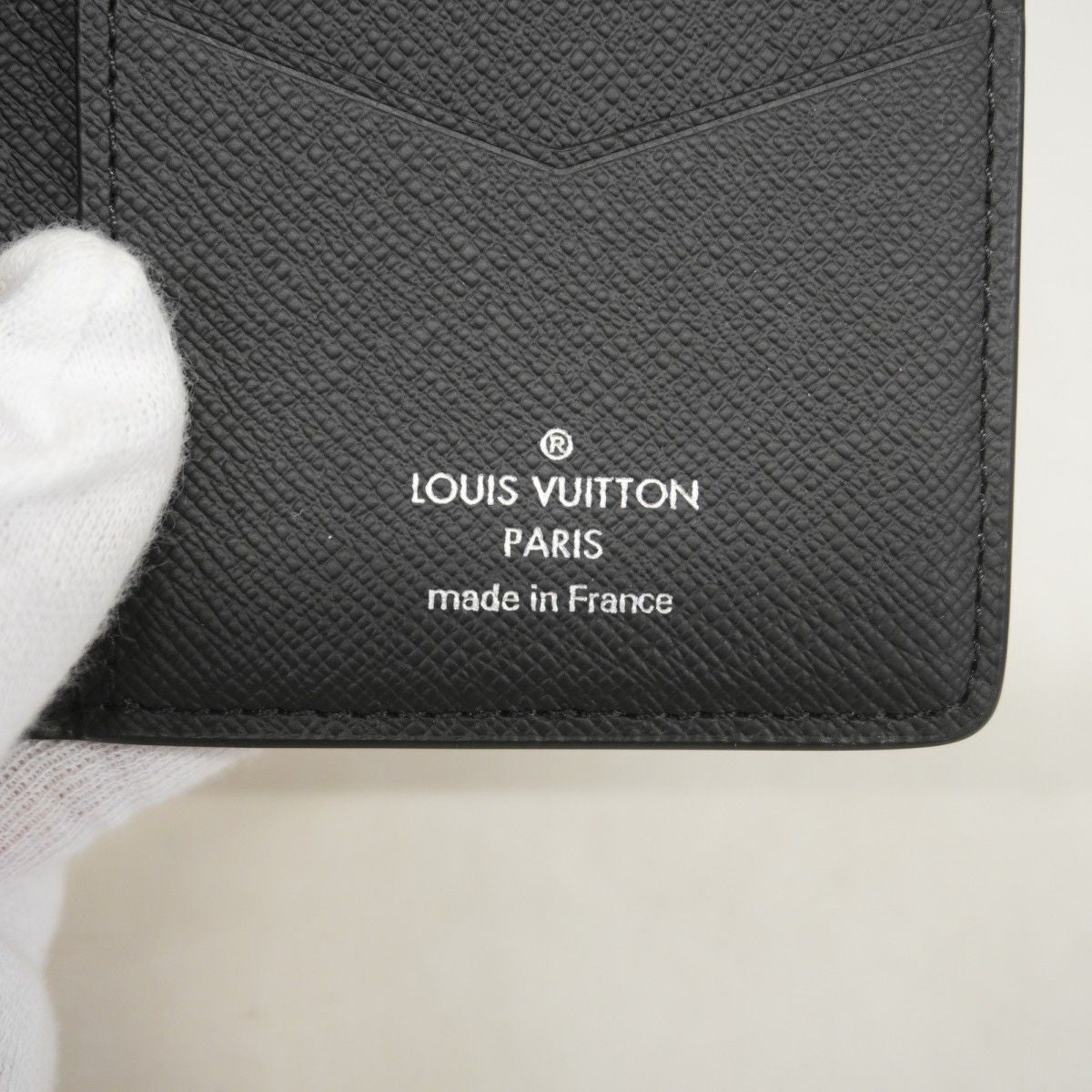 Louis Vuitton Card Case Monogram Eclipse Organizer de Poche Black — view 4