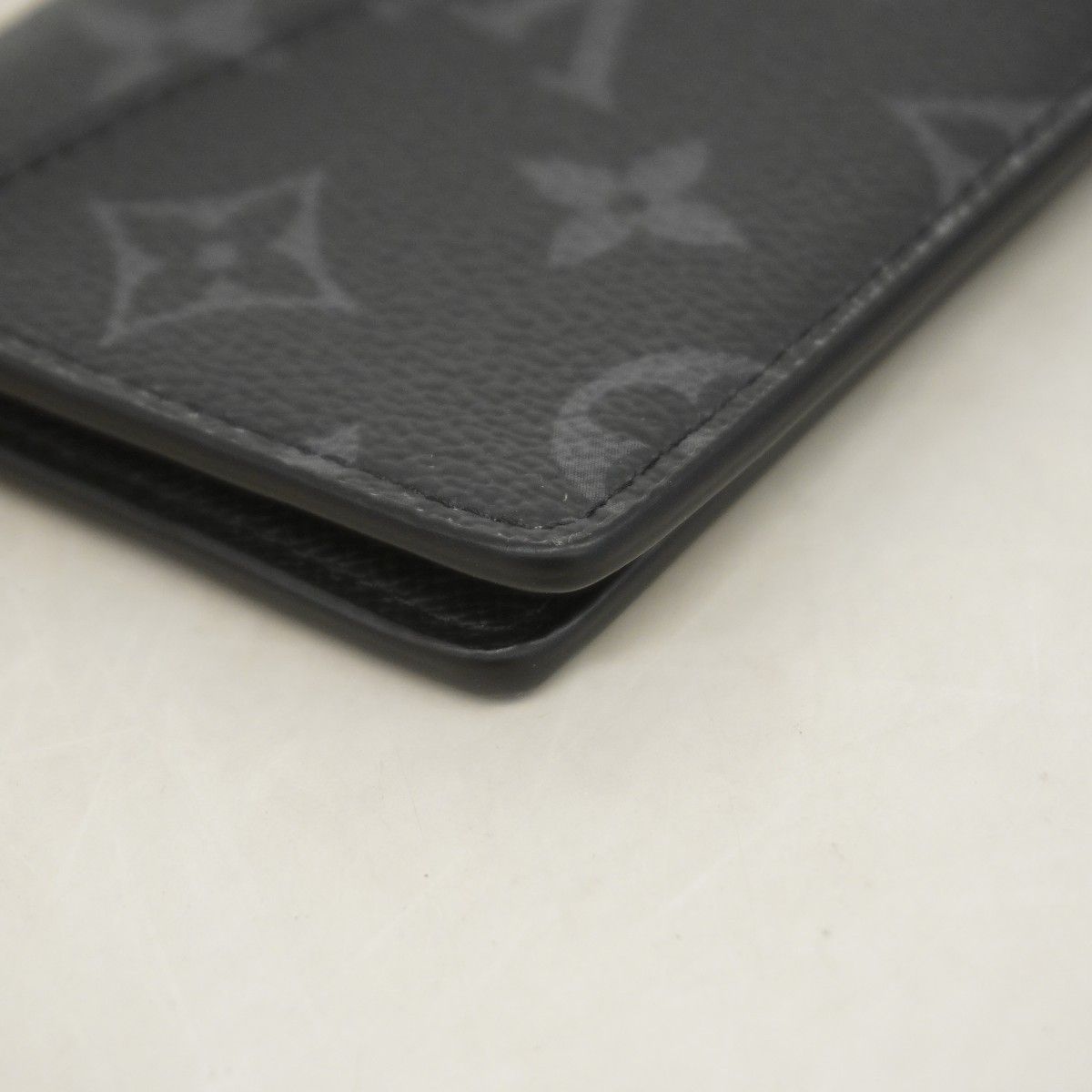 Louis Vuitton Card Case Monogram Eclipse Organizer de Poche Black — view 5