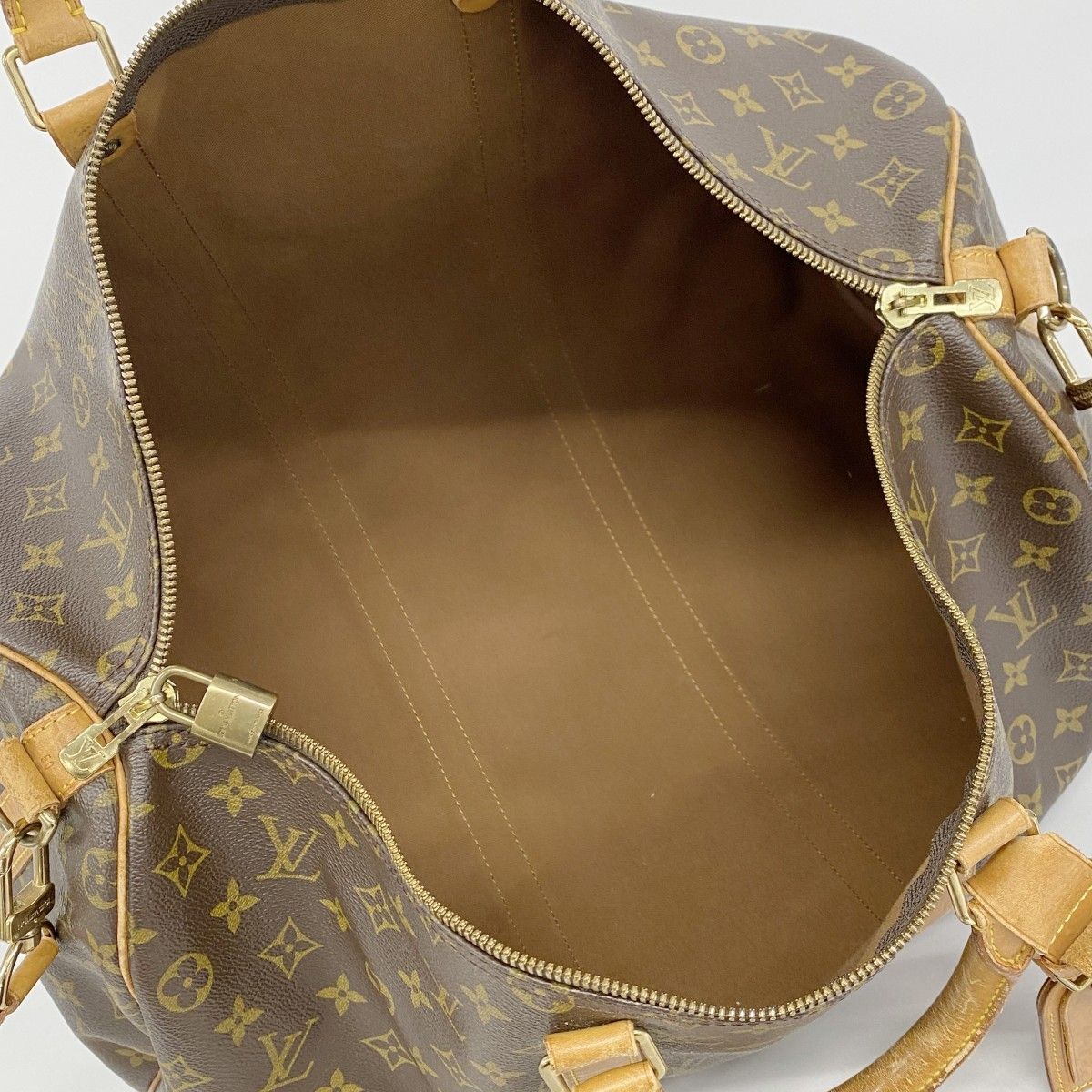 Louis Vuitton Boston Bag Monogram Keepall Bandouliere 50 Brown — view 4