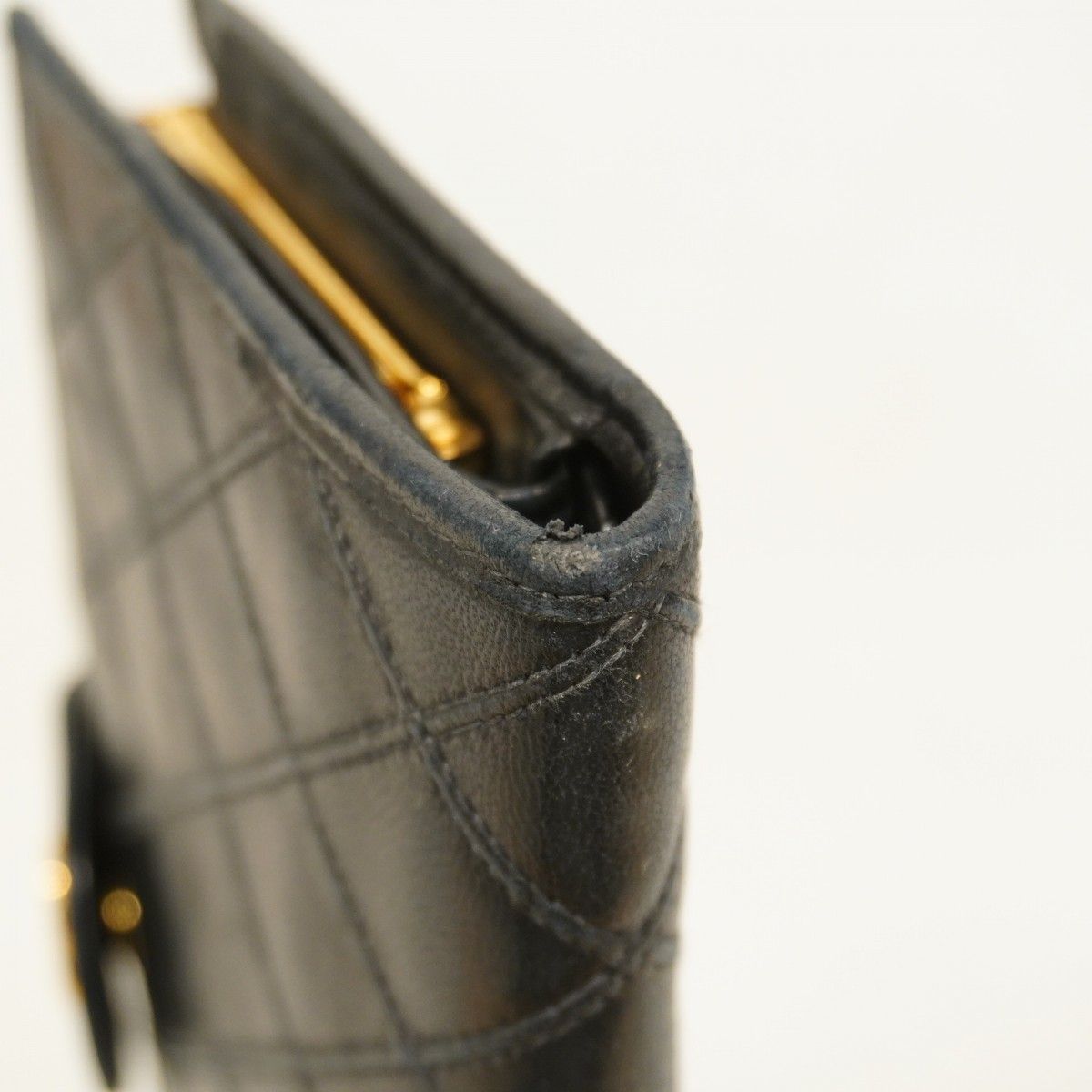 Chanel Wallet Bicolor Lambskin Black Gold — view 7