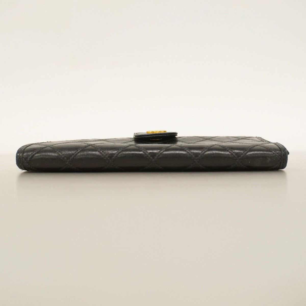Chanel Wallet Bicolor Lambskin Black Gold — view 3