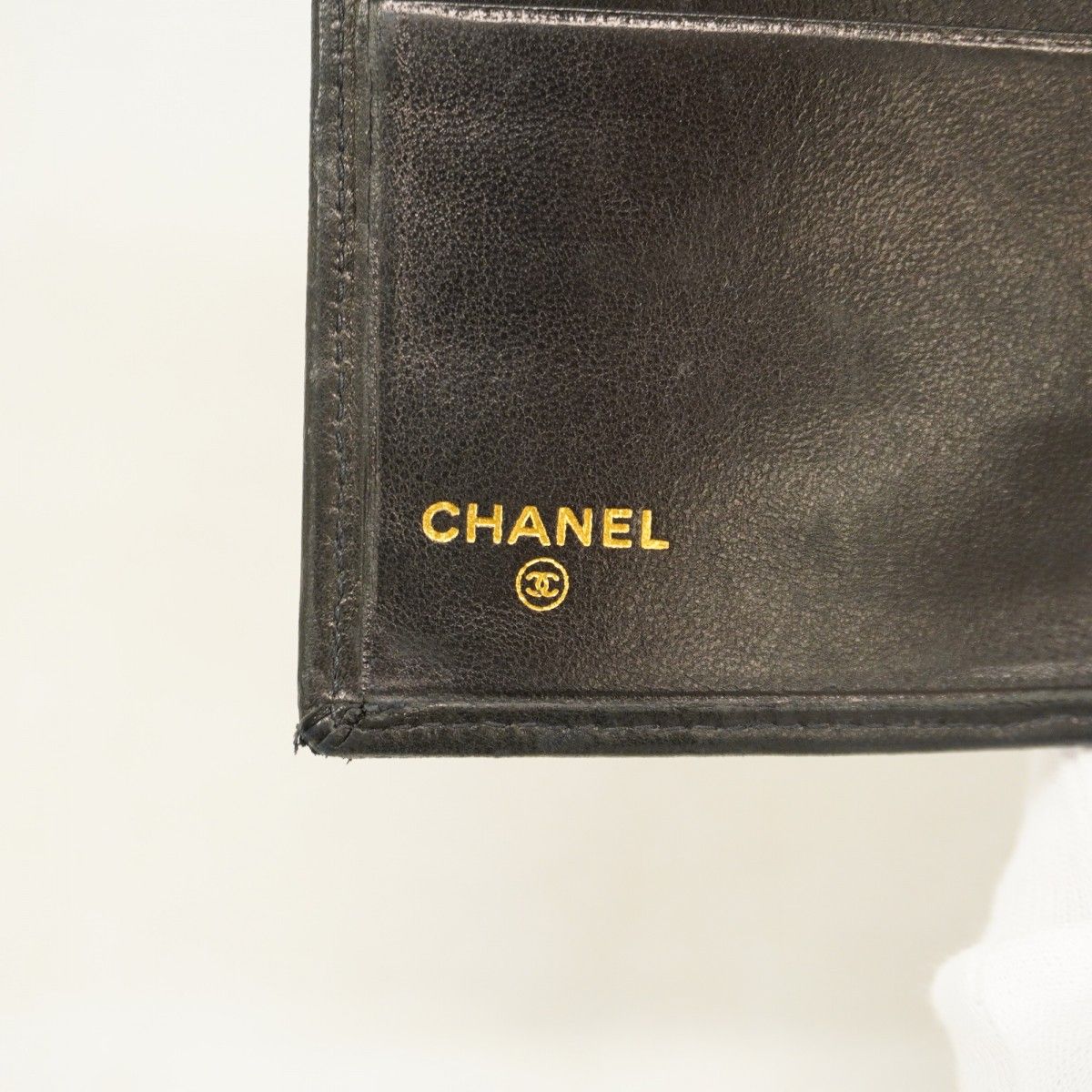 Chanel Wallet Bicolor Lambskin Black Gold — view 5