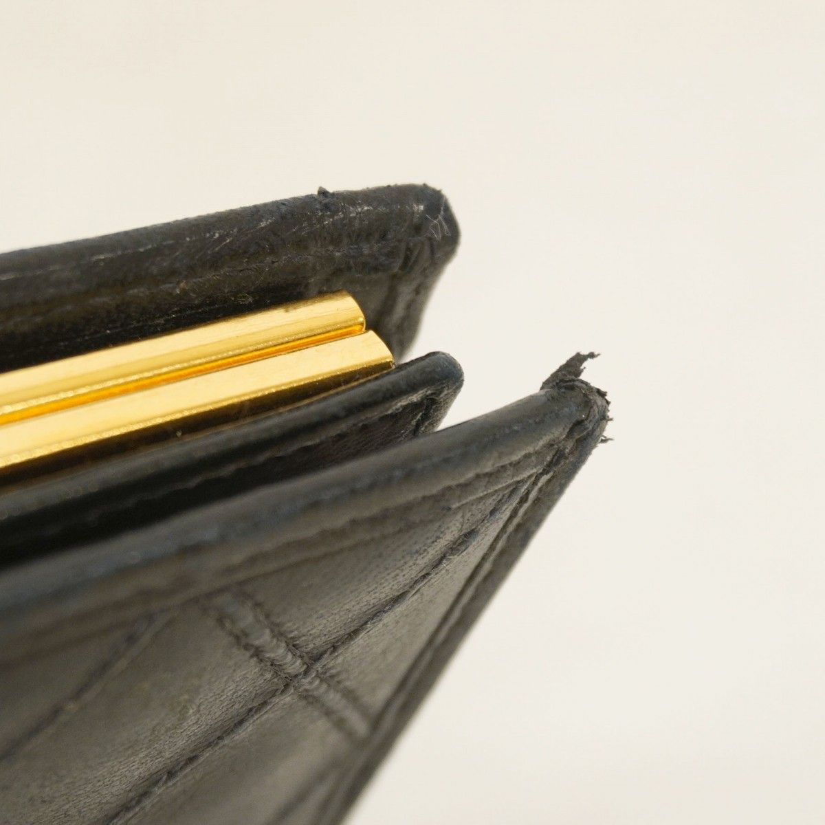 Chanel Wallet Bicolor Lambskin Black Gold — view 6