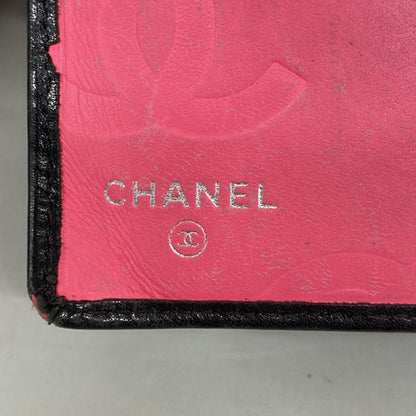 Chanel Wallet Cambon Lambskin Black White Silver — view 4