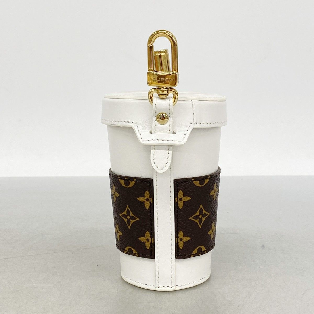 Louis Vuitton Key Holder Charm LV Cup White Brown — view 8