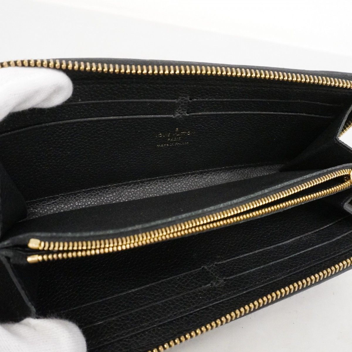 Louis Vuitton Wallet Monogram Empreinte Portefeuille Clemence Noir — view 3
