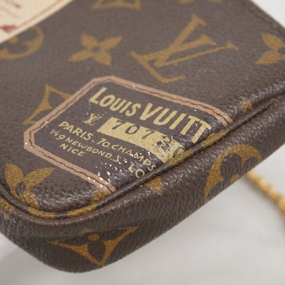 Louis Vuitton Pouch Monogram Mini Pochette Brown — view 6