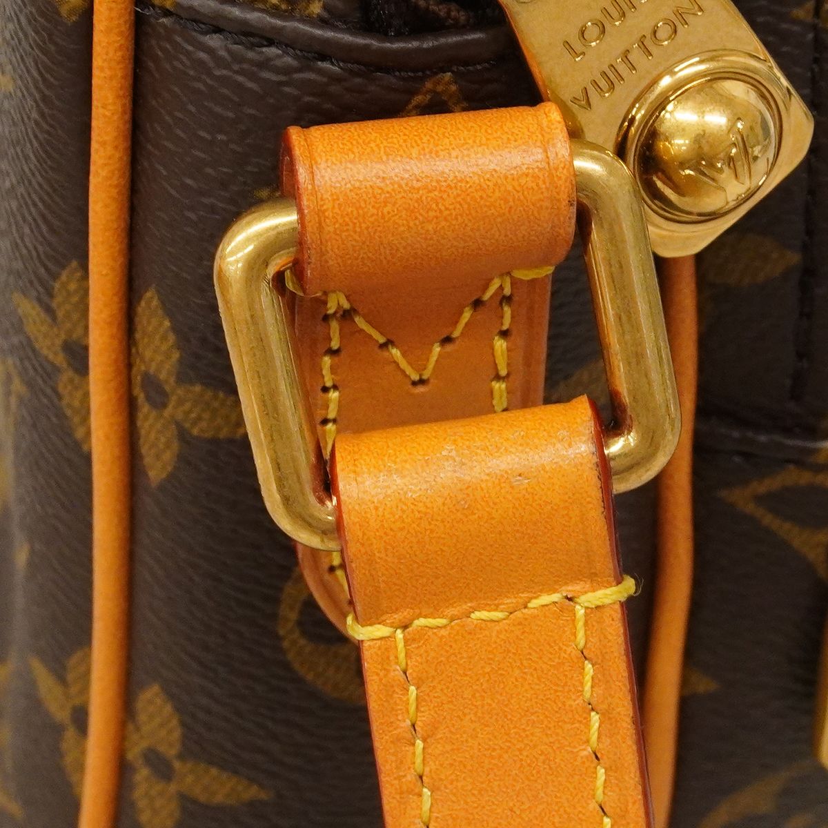 Louis Vuitton Shoulder Bag Monogram Amazon Brown — view 8