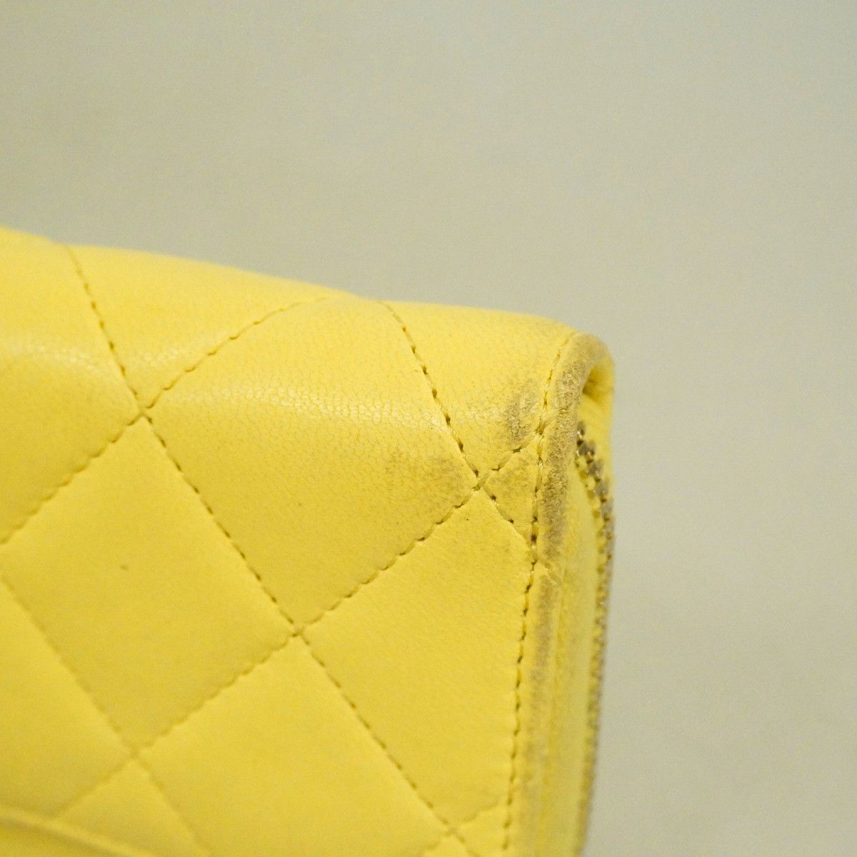 Chanel Coin Case Quilted Lambskin Yellow Gold — view 7