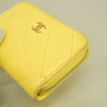 Chanel Coin Case Quilted Lambskin Yellow Gold — view 6