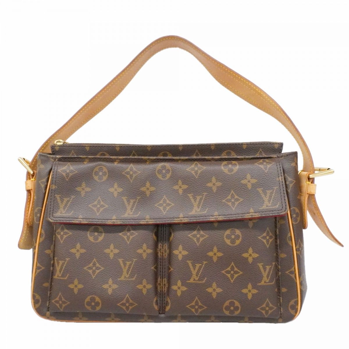 Louis Vuitton Shoulder Bag Monogram Viva Cite GM Brown
