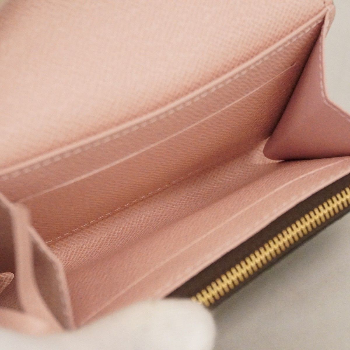 Louis Vuitton Coin Case Monogram Porte-Monnaie Rosalie Rose Velours — view 3