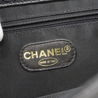 Chanel Shoulder Bag Triple Coco Caviar Leather Black Gold — view 5