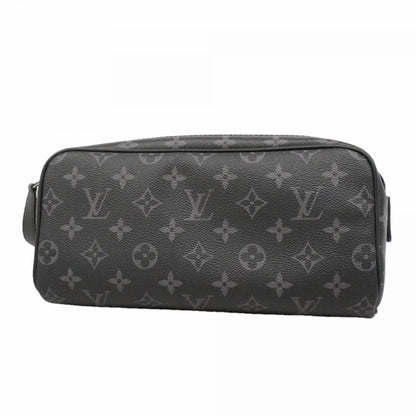 Louis Vuitton Handbag Monogram Eclipse Dopp Kit Black Gray