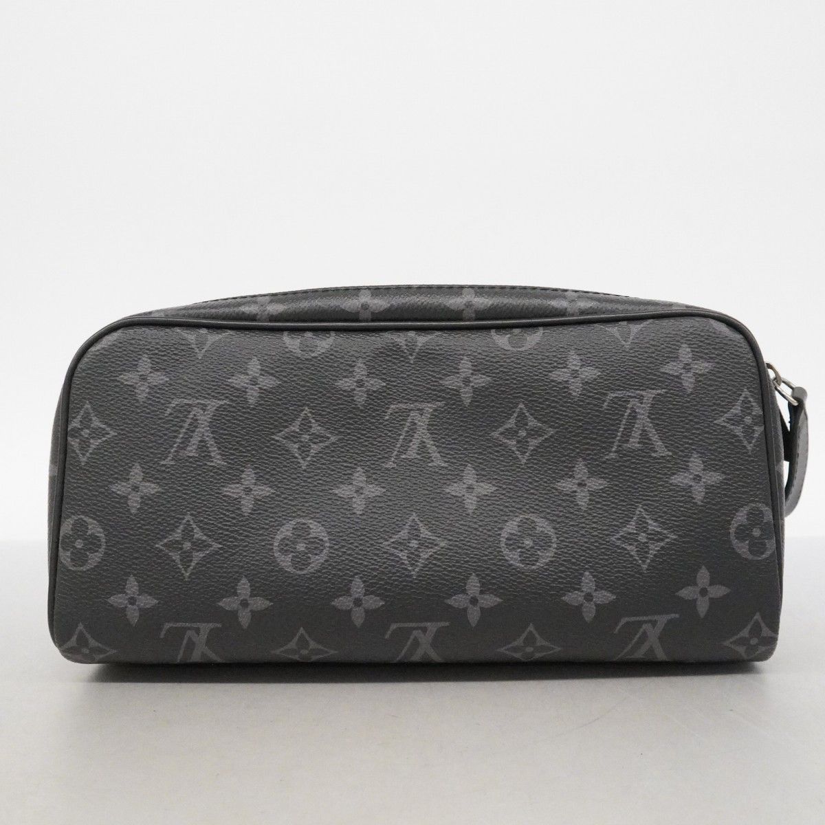 Louis Vuitton Handbag Monogram Eclipse Dopp Kit Black Gray — view 6