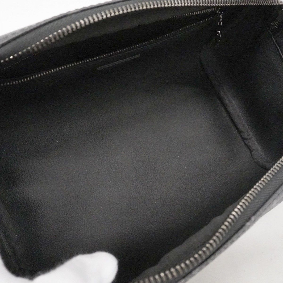 Louis Vuitton Handbag Monogram Eclipse Dopp Kit Black Gray — view 4